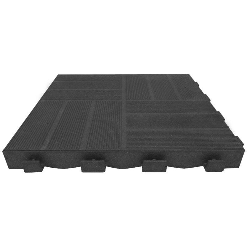 foto del prodotto piastrella composita a clip mixtile, antracite - l. 41,5 x l. 41,5 cm x spessore 45 mm onek