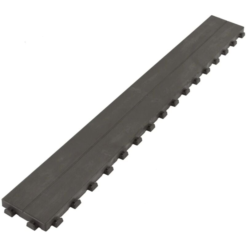 foto del prodotto piastrella da esterno a doga effetto legno marrone 118x14,5x2,5 cm.