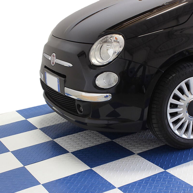 foto del prodotto piastrella sogi pav 01 bi in pp bianco per pavimento officina e garage disponibile in kit, kit 1 pz 33 x 33 cm