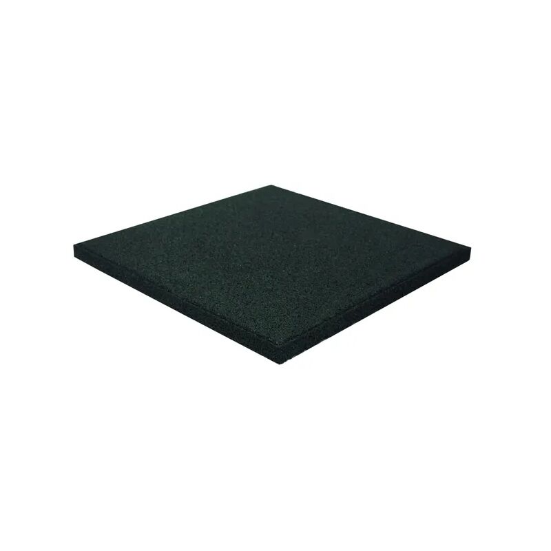 foto del prodotto piastrelle ad incastro antitrauma in gomma sintetica 40 x 40 cm sp 25 mm nero packaging 1 pcs. 400x400x25mm 