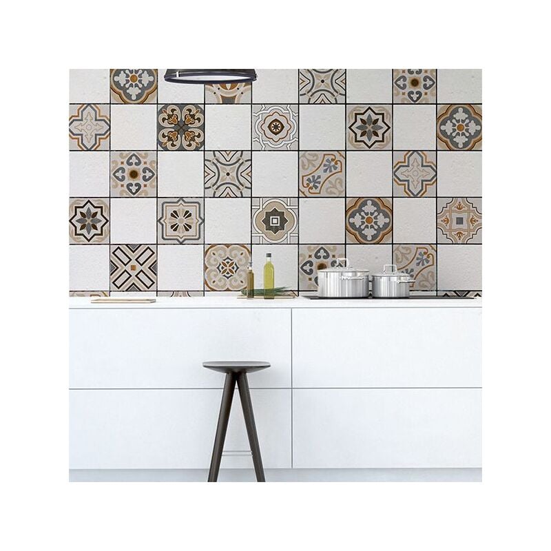 foto del prodotto piastrelle adesive design orientale 15x15 cm 20 pcs 