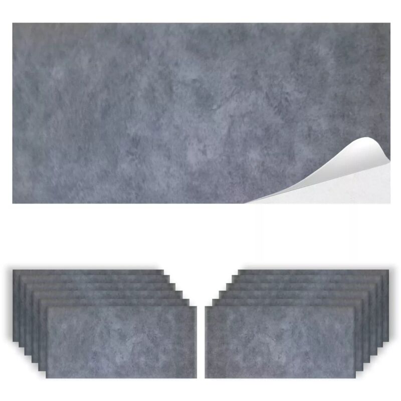 foto del prodotto piastrelle adesive in pvc impermeabili effetto marmo per interni, rinnova cucina e bagno, facile applicazione, resistente all acqua e allo sporco,
