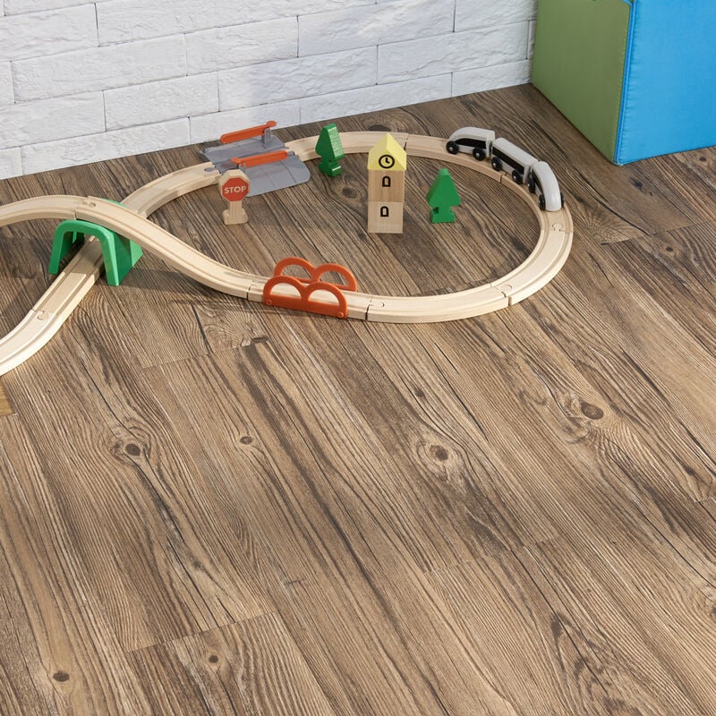 foto del prodotto piastrelle adesive vanola in pvc per spazi interni 7 listoni 0,975 m effetto rovere rustico neu.holz