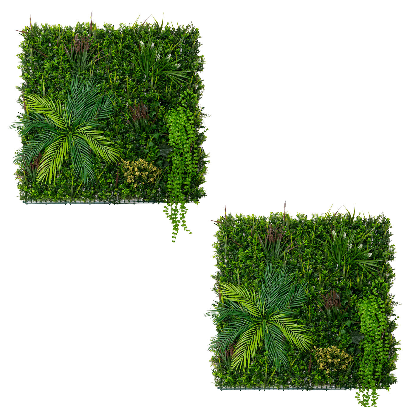 foto del prodotto piastrelle da parete con piante artificiali 1m x 1m 2pz pannello erba alina per giardino e arredo casa