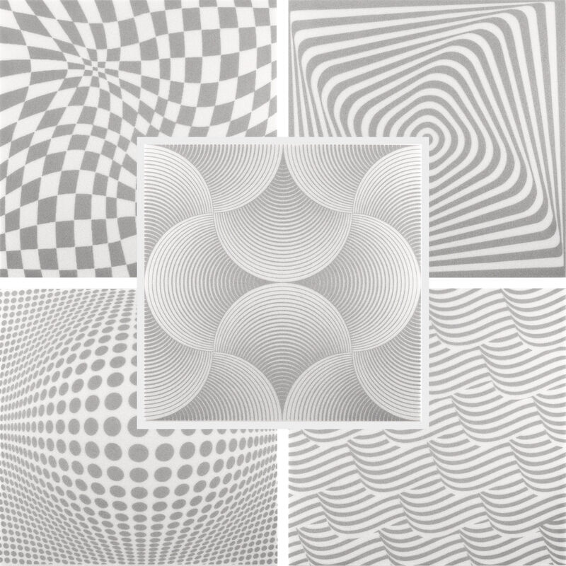 foto del prodotto piastrelle da soffitto effetto panoramico xps 50x50cm hexim grigio bandiera grigia, 2 metri quadrati