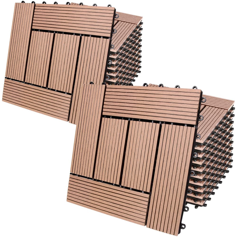 foto del prodotto piastrelle giardino set 22pz mosaico terracotta 30x30cm
