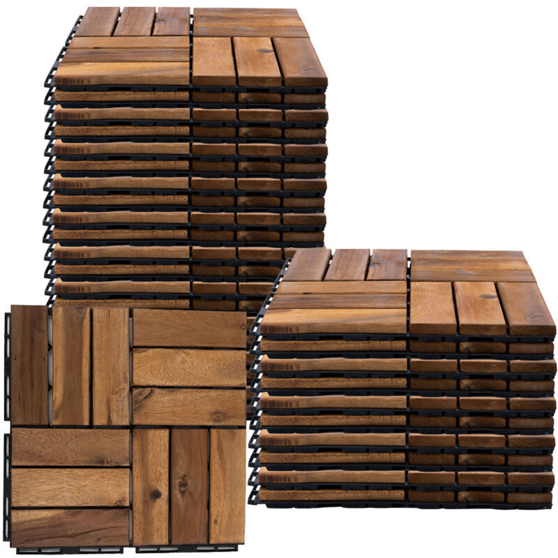 foto del prodotto piastrelle in legno acacia 30 x 30 piastrelle per terrazze piastrelle in legno per terrazze sistema a incastro piastrelle , resistente alle