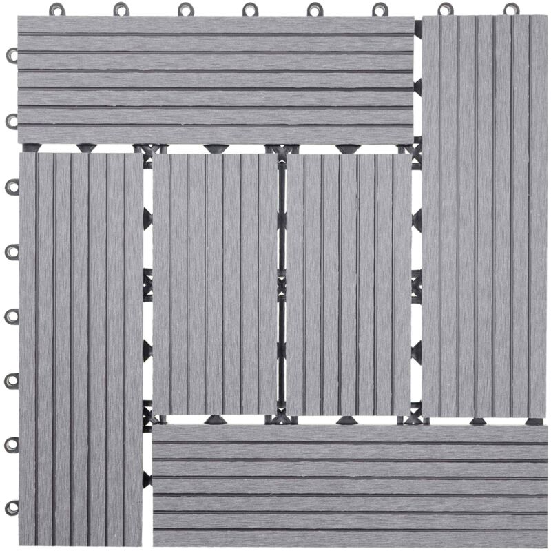 foto del prodotto piastrelle pavimentazione da esterno rhone t831 wpc 30x30cm 11 pezzi 1mq grigio incrociato