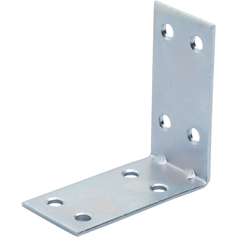 foto del prodotto piastrina di giunzione acciaio zincato angolare 50 pz. mm. 60x60 -