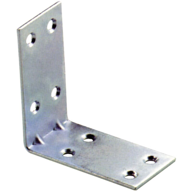 foto del prodotto piastrina giunzione angolare 40x40mm l30mm sp2 mm nervata zincata