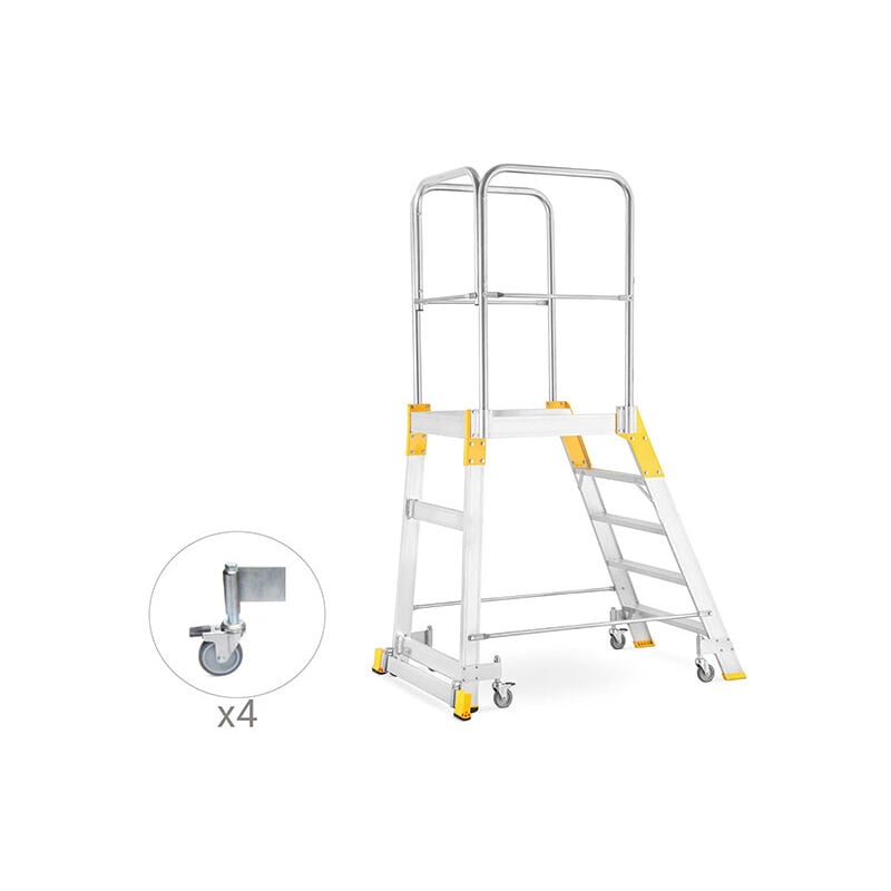 foto del prodotto piattaforma con ruote 3 gradini altezza masssima di lavoro 2.62m 9503r