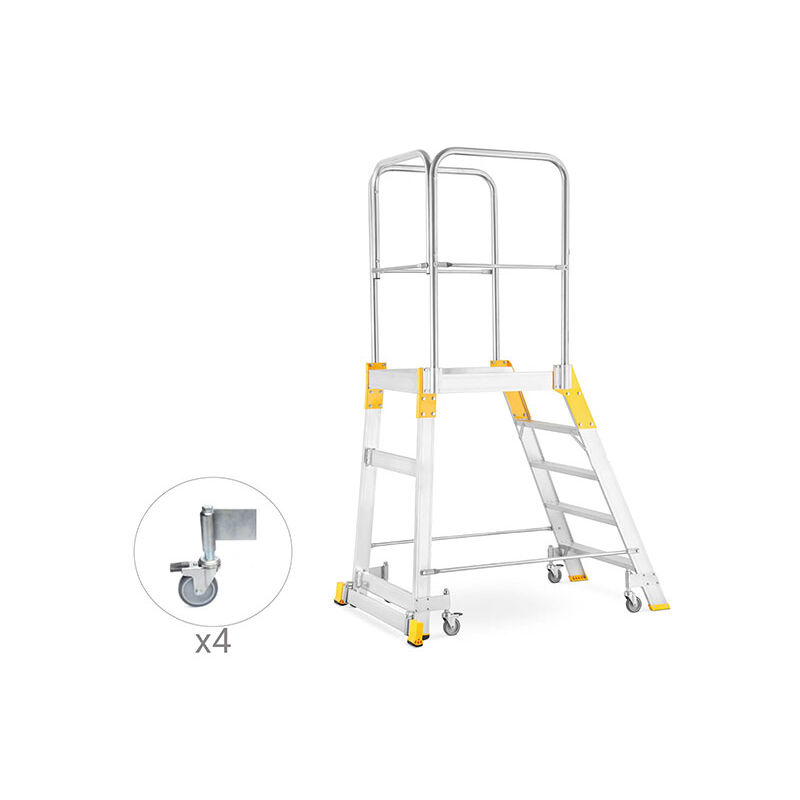 foto del prodotto piattaforma con ruote 6 gradini altezza masssima di lavoro 3.25m 9506r