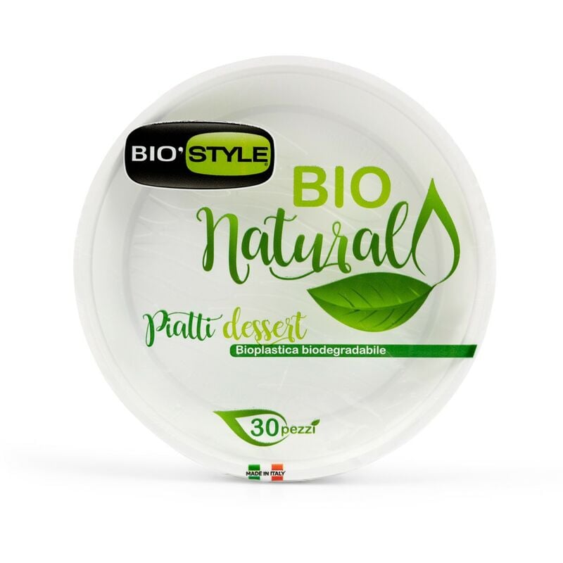 foto del prodotto piatti dessert bio 30 pz giostyle