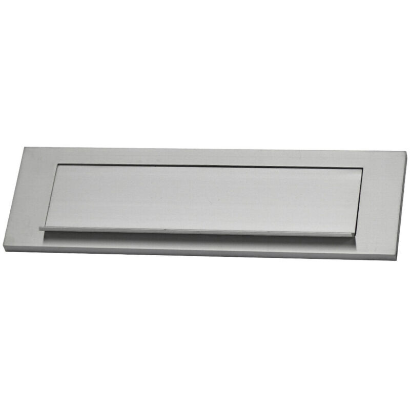 foto del prodotto piatti per cassette postali edm 85596 argentato alluminio 25,4 x 7,5 cm