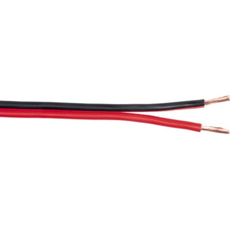 foto del prodotto piattina audio micro tek 2x0.75 da 50m rosso nero prx0207500 b50