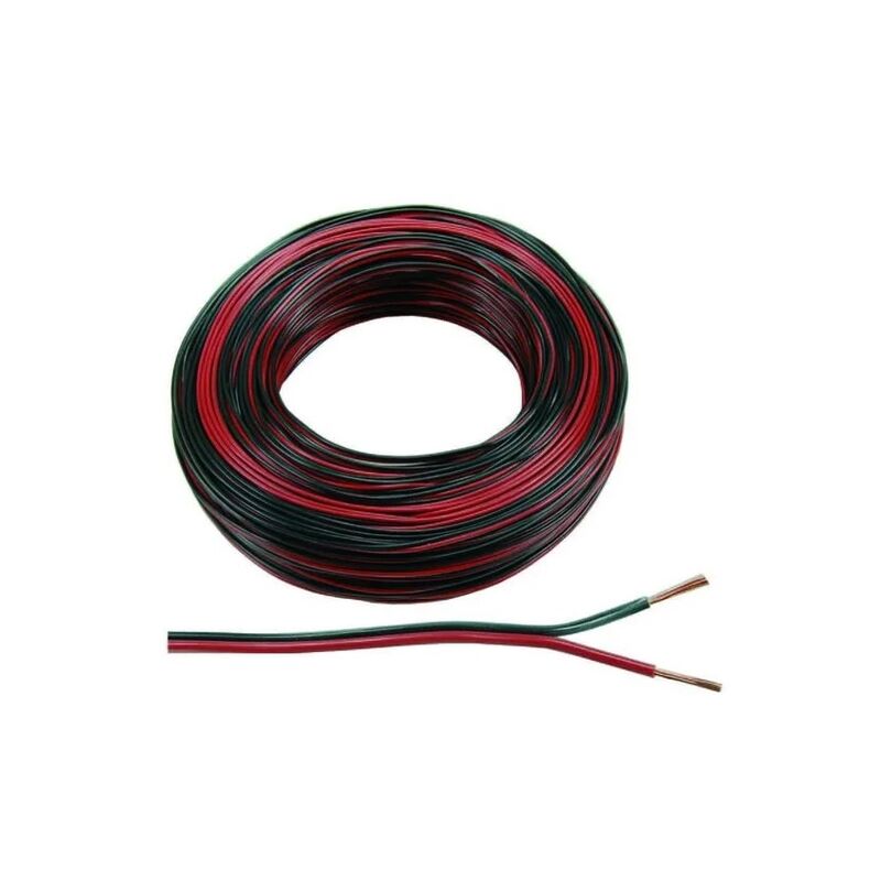 foto del prodotto piattina elettrocampania rosso nero 2x0.75 mmq