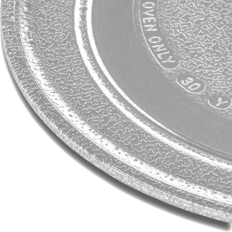 foto del prodotto piatto compatibile con severin mw9288 forni a microonde - piatto girevole, 24,5 cm, vetro argento - vhbw