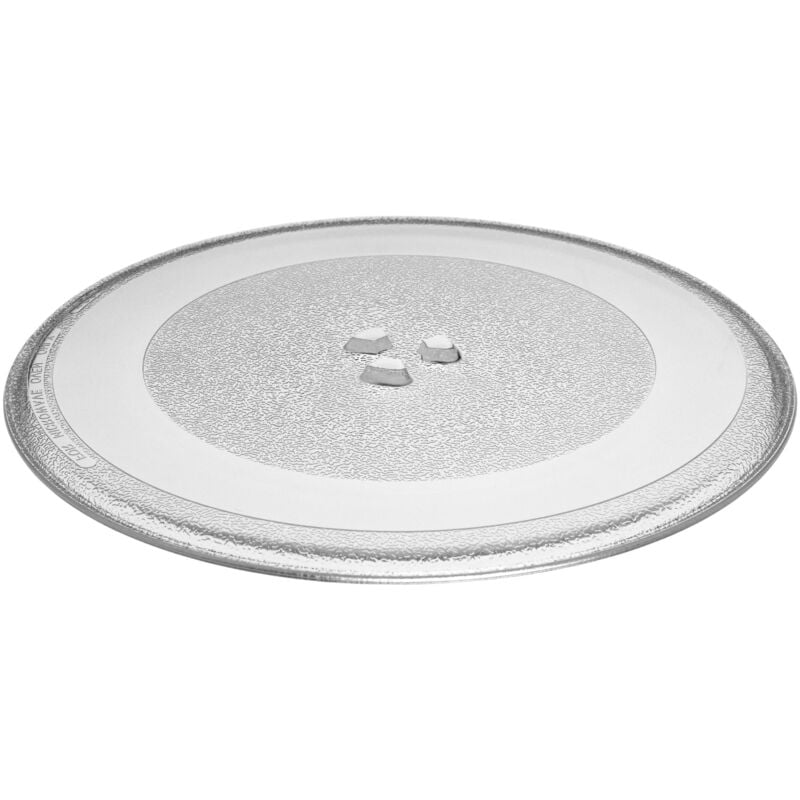 foto del prodotto piatto compatibile con whirlpool mh6151xhq, mh6151xhb-1 forni a microonde - piatto girevole con attacco a y, 32,4 cm, vetro trasparente - vhbw
