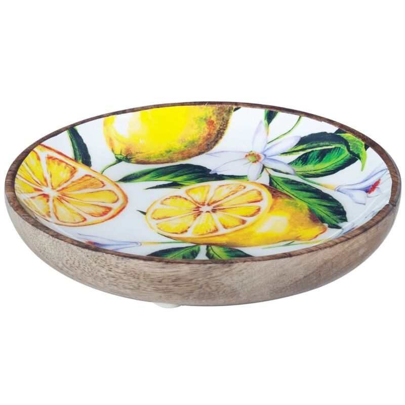 foto del prodotto piatto da cucina scatole e vassoi di piccoli limoni multicolore 15x15x2cm 16589 signes grimalt