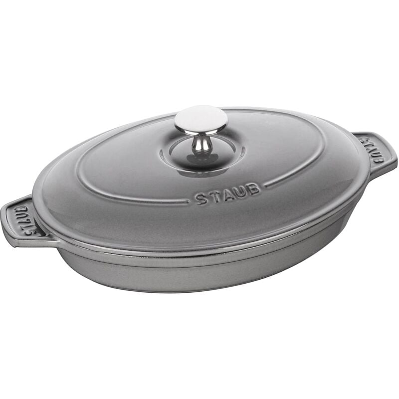 foto del prodotto piatto da forno, ghisa, grigio, 23 cm staub