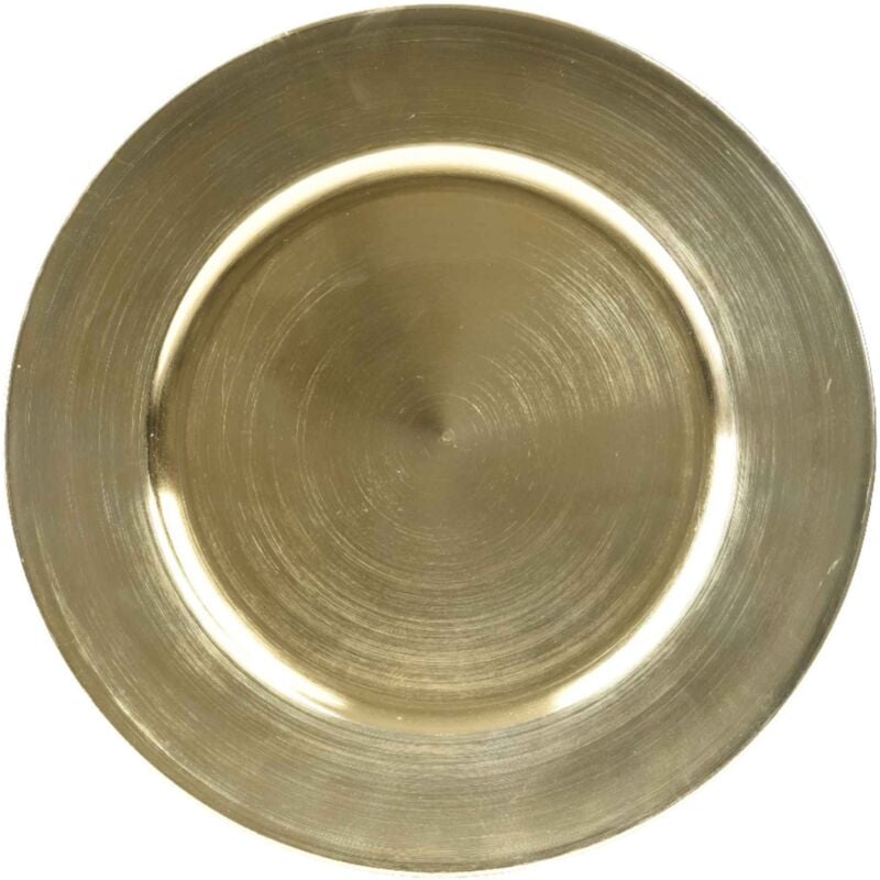 foto del prodotto piatto decorativo rosso metallizzato d. 33 cm