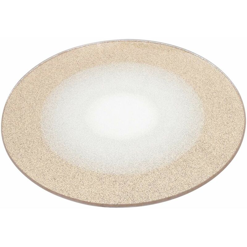 foto del prodotto piatto decorato con glitter oro centrotavola in vetro per tavola natalizia da 20 cm 1 pezzo