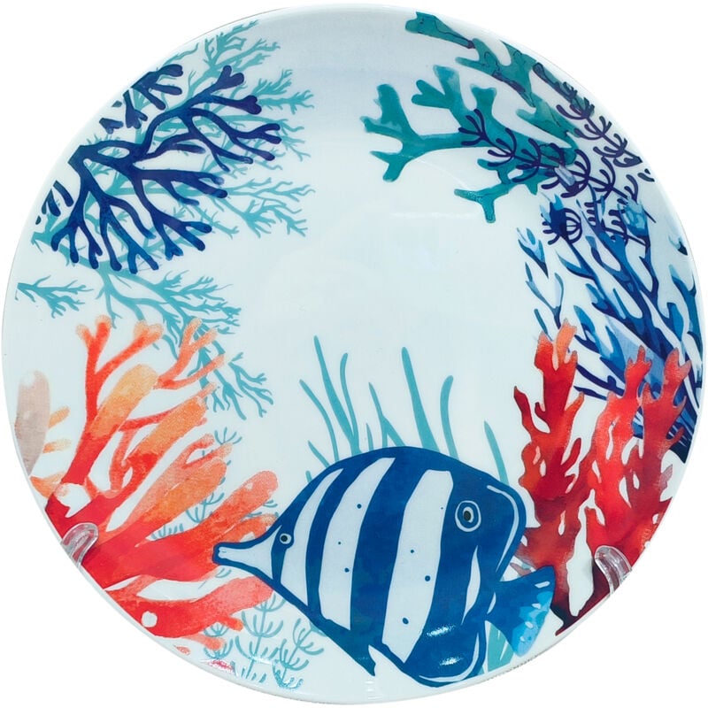 foto del prodotto piatto dessert a forma di pesce con confezione regalo ideale per regali originali e decorazioni per la tavola