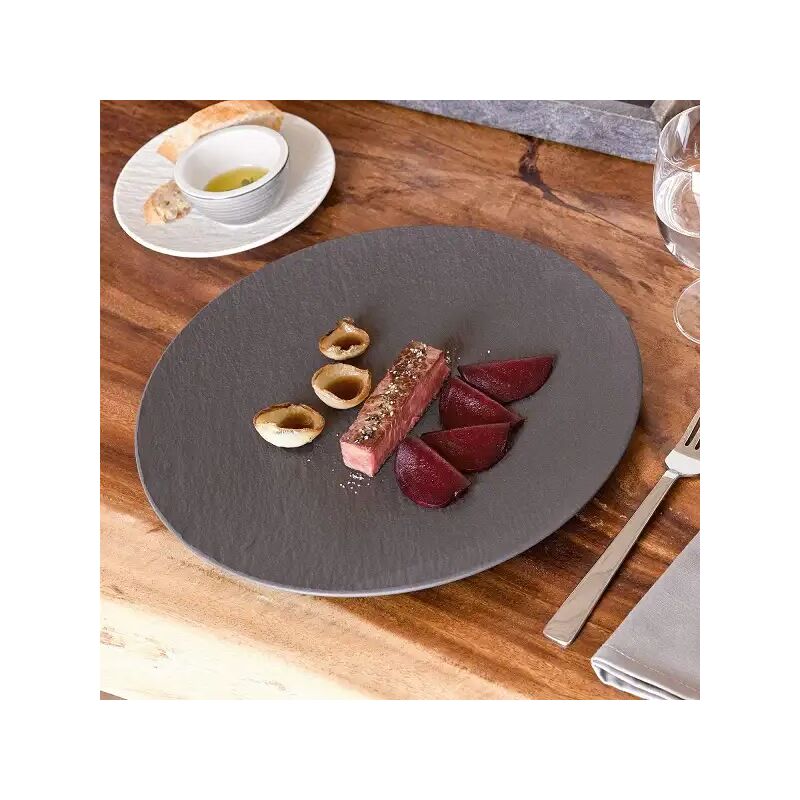 foto del prodotto piatto di per pizza in porcellana premium 32 cm nero opaco casa ristorante