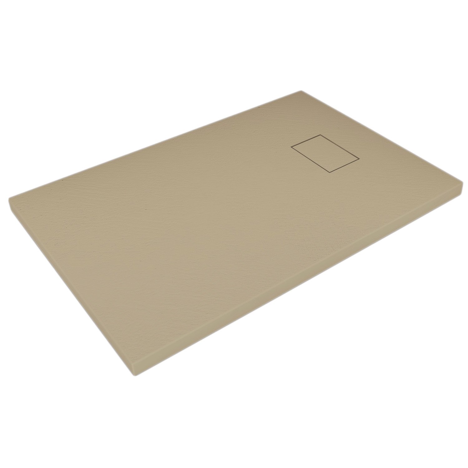 foto del prodotto piatto doccia 70x150x2 6 cm rettangolare tortora effetto pietra mod. strong