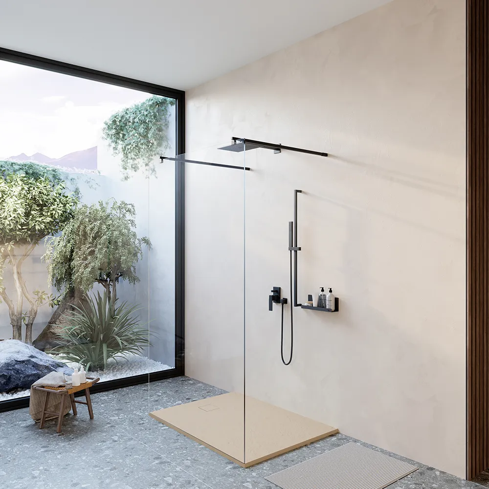 foto del prodotto piatto doccia 70x90 cm colore avorio effetto pietra samos