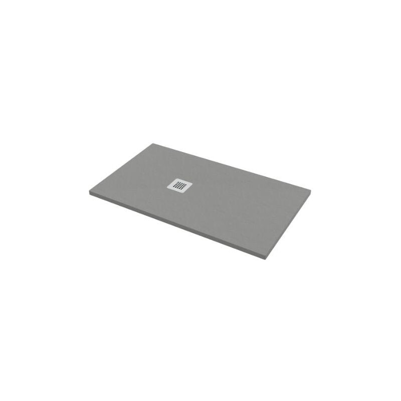 foto del prodotto piatto doccia 75x120 h.2,8 in marmo resina effetto pietra grigio
