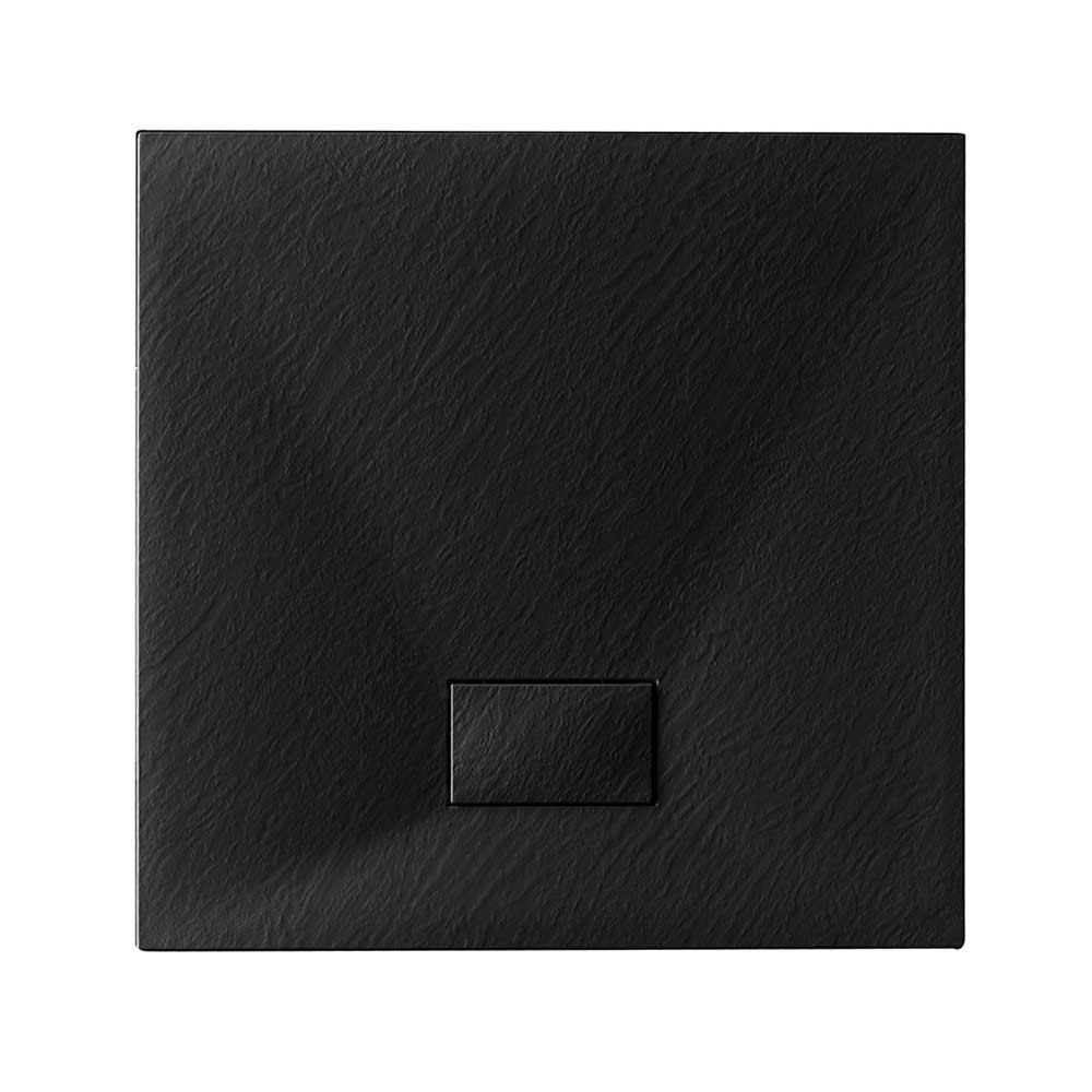 foto del prodotto piatto doccia 80 x 80 cm nero stone essence slim quadrato