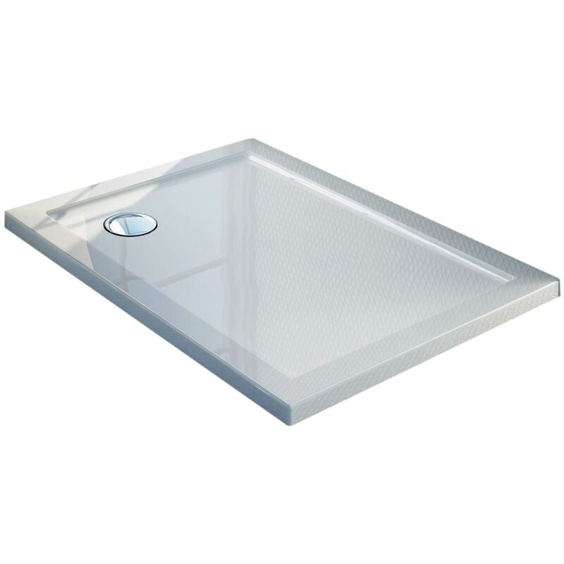 foto del prodotto piatto doccia 80x110 cm in acrilico fosterberg floret 2 bianco lucido