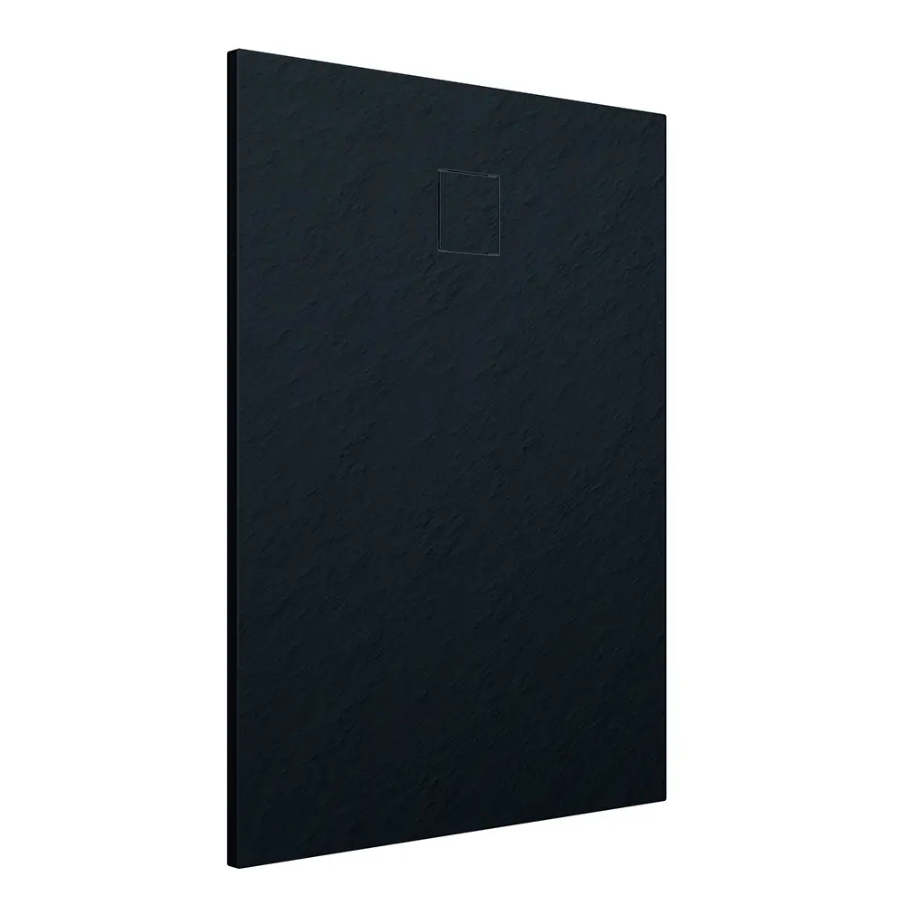 foto del prodotto piatto doccia 80x140 cm colore nero effetto pietra samos