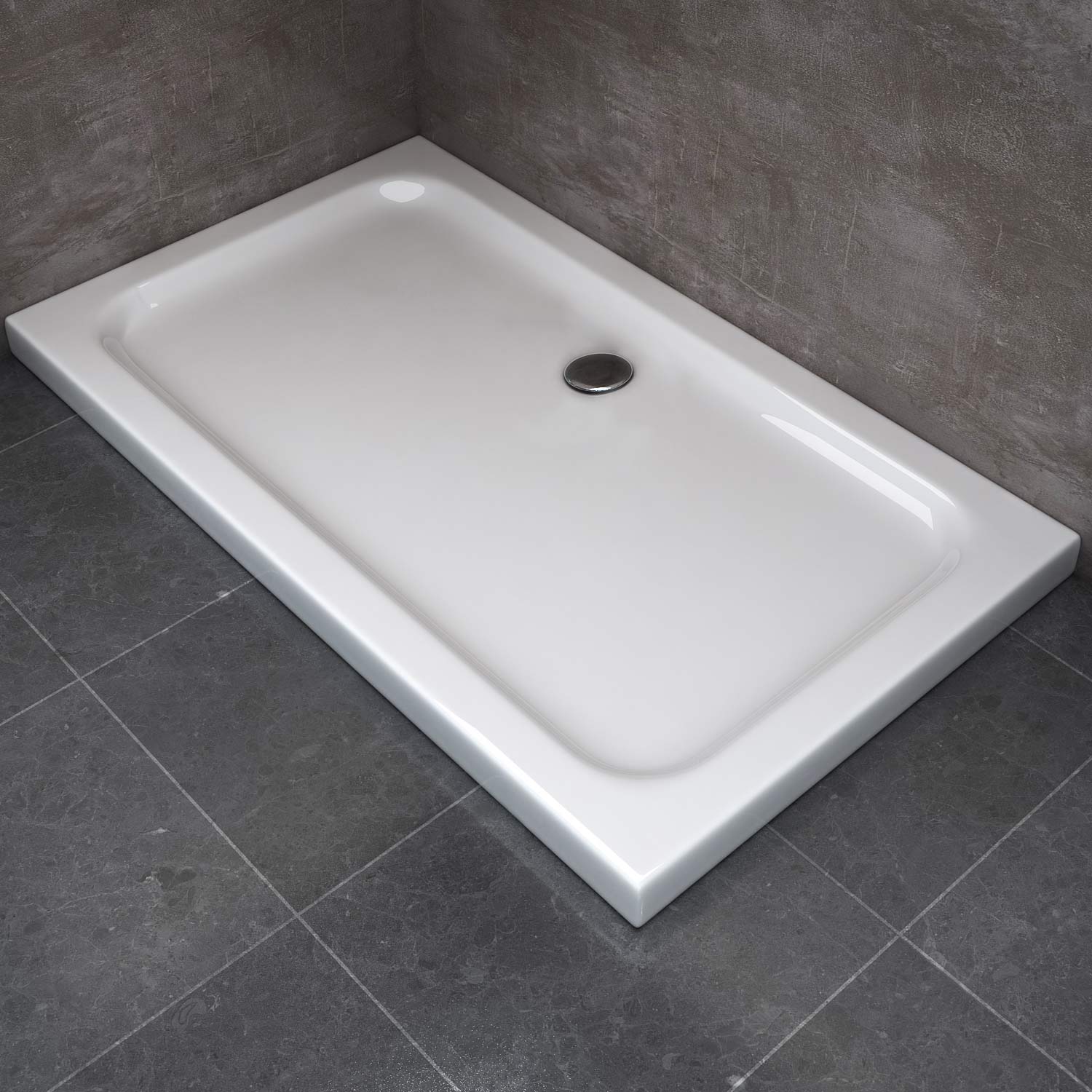 foto del prodotto piatto doccia 80x140x5 cm rettangolare abs mod. selene