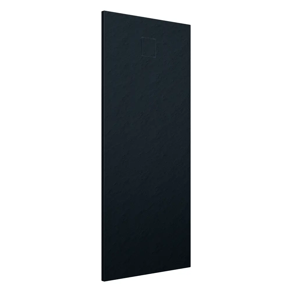 foto del prodotto piatto doccia 80x160 cm colore nero effetto pietra samos
