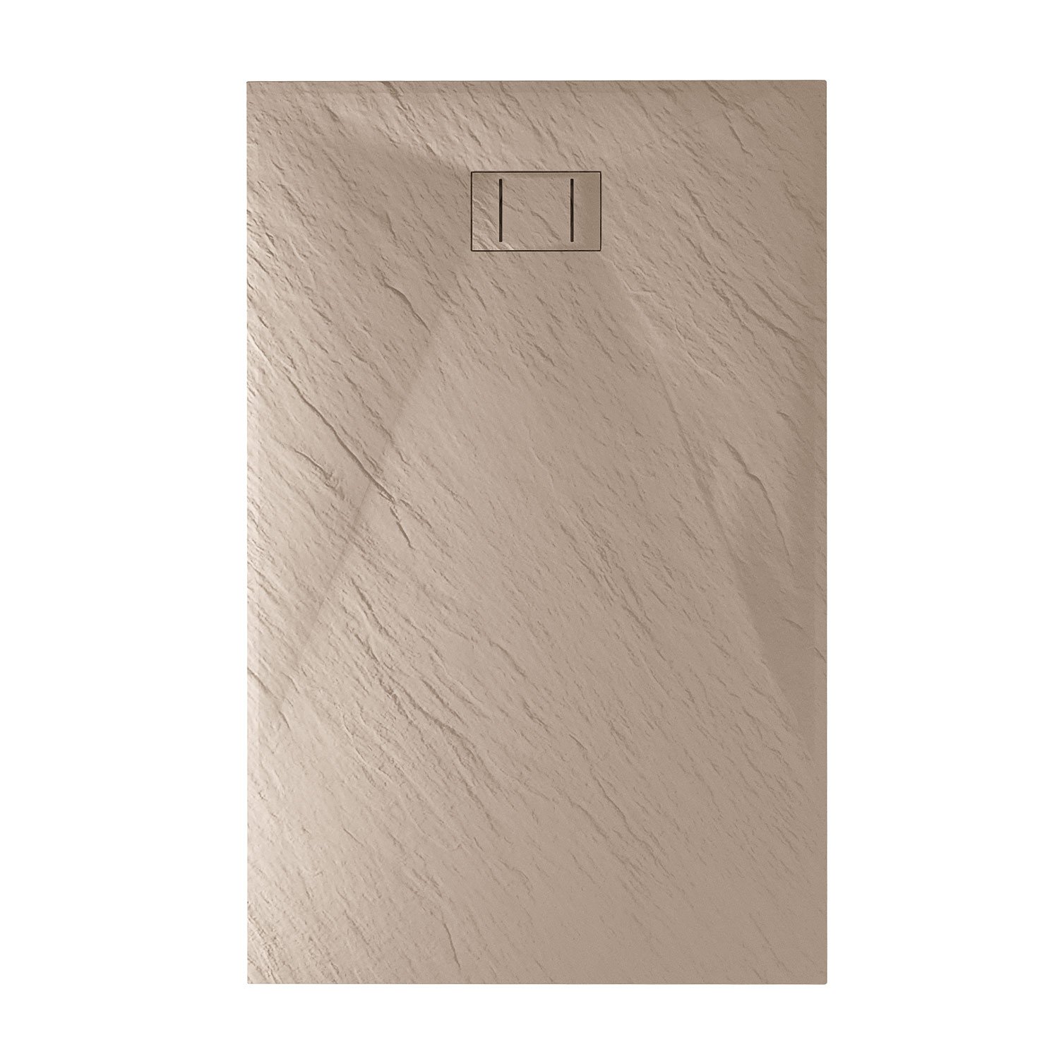 foto del prodotto piatto doccia 80x180x2 6 cm rettangolare tortora effetto pietra mod. blend