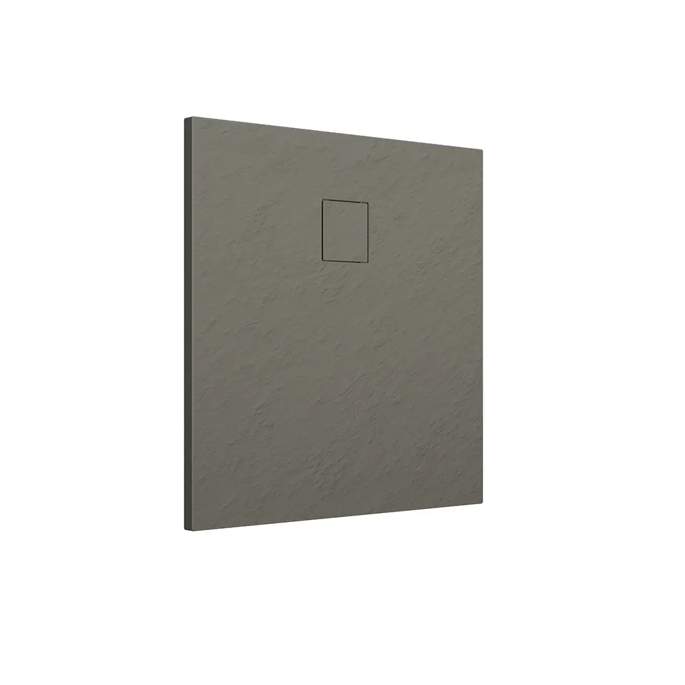 foto del prodotto piatto doccia 80x80 cm colore marrone effetto pietra samos