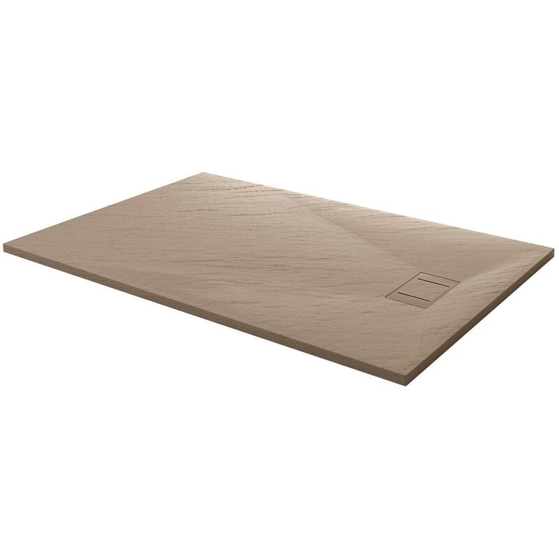 foto del prodotto piatto doccia 80x90 cm in acrilico fosterberg azalea tortora