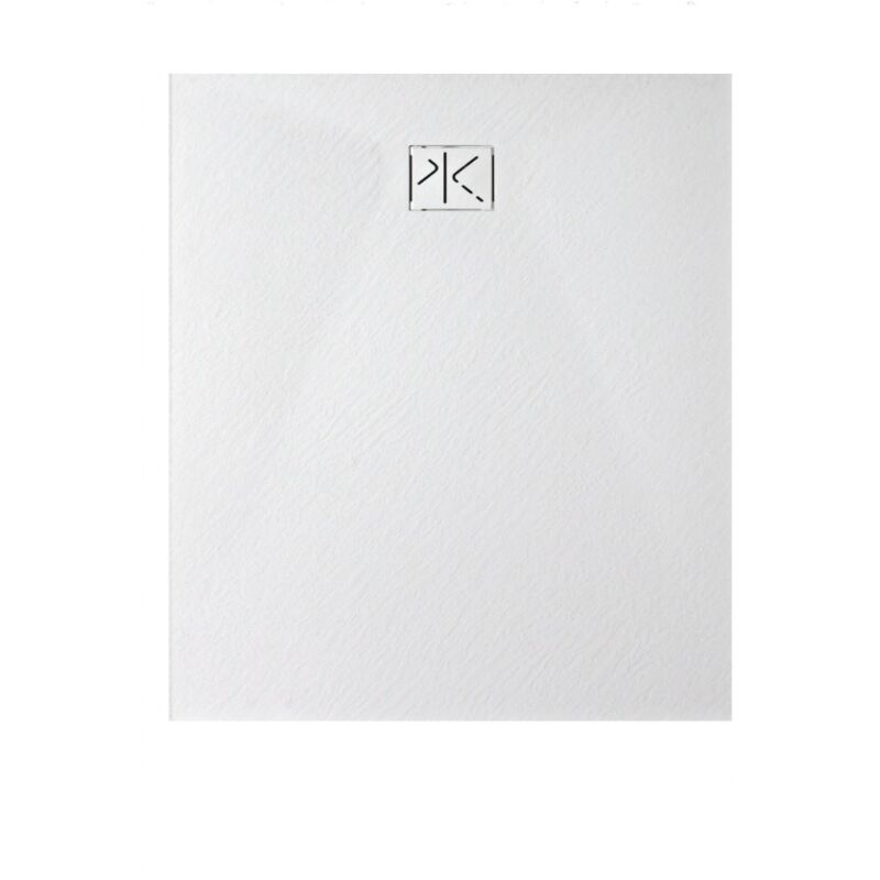 foto del prodotto piatto doccia 90 x 70 cm in resina polimerica effetto pietra colore bianco kinedo pipiv249070bm bianco