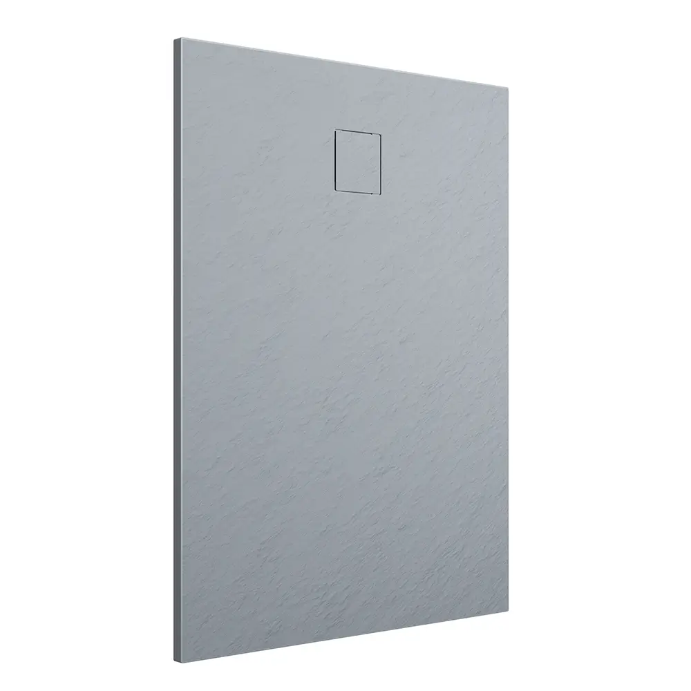 foto del prodotto piatto doccia 90x110 cm colore grigio effetto pietra samos