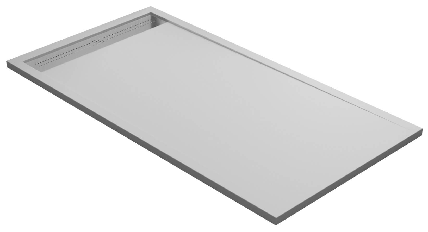 foto del prodotto piatto doccia 90x130 cm in pietra bonussi trivor bianco