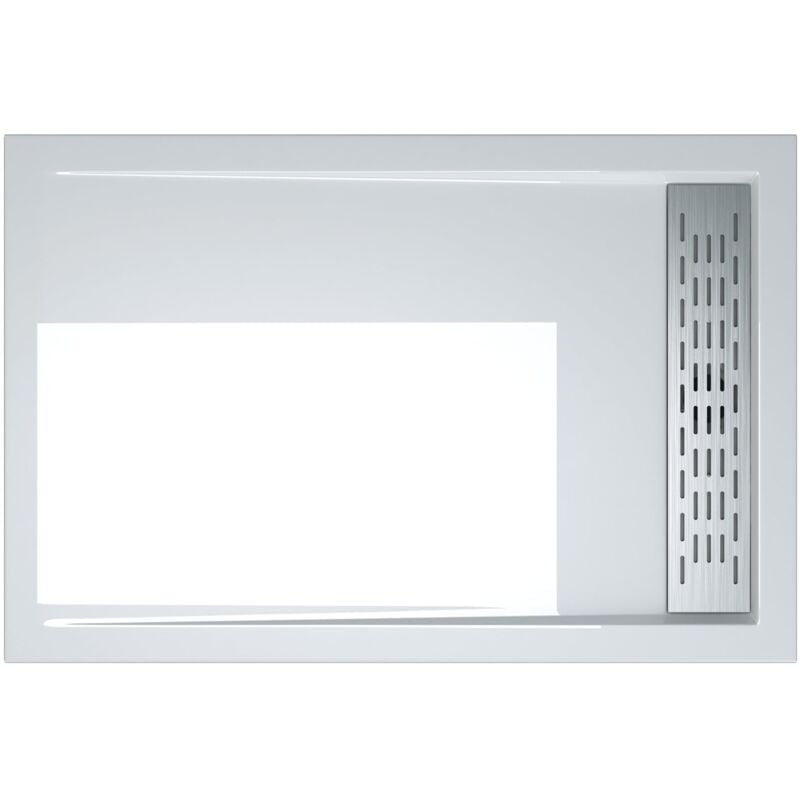 foto del prodotto piatto doccia 90x140x5cm, piatto doccia rettangolare in acrilico xetro04w, bianco doporro