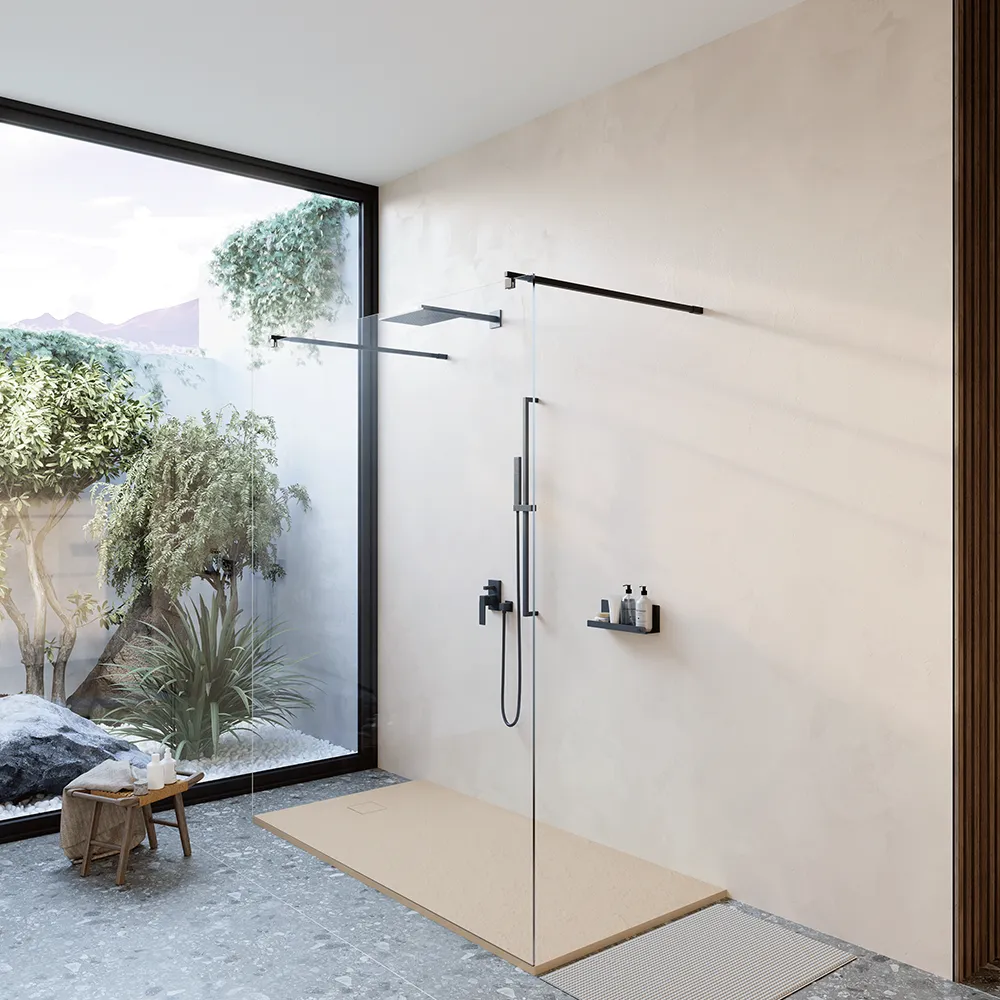 foto del prodotto piatto doccia 90x180 cm colore avorio effetto pietra samos