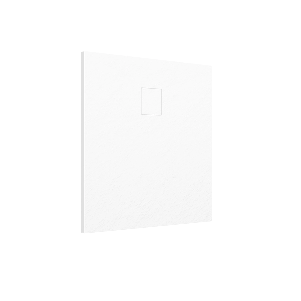 foto del prodotto piatto doccia 90x90 cm colore bianco effetto pietra samos