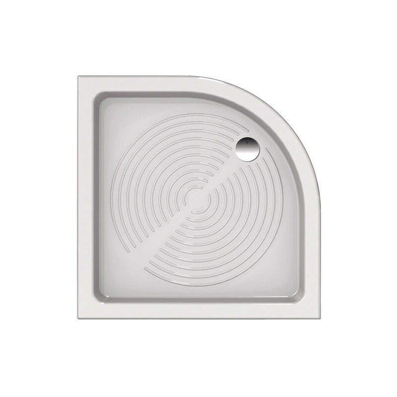 foto del prodotto piatto doccia 90x90 h.11 angolare in ceramica bianco lucido