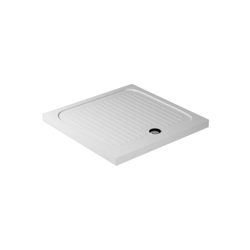 foto del prodotto piatto doccia 90x90 h.6 in ceramica bianco lucido flat di