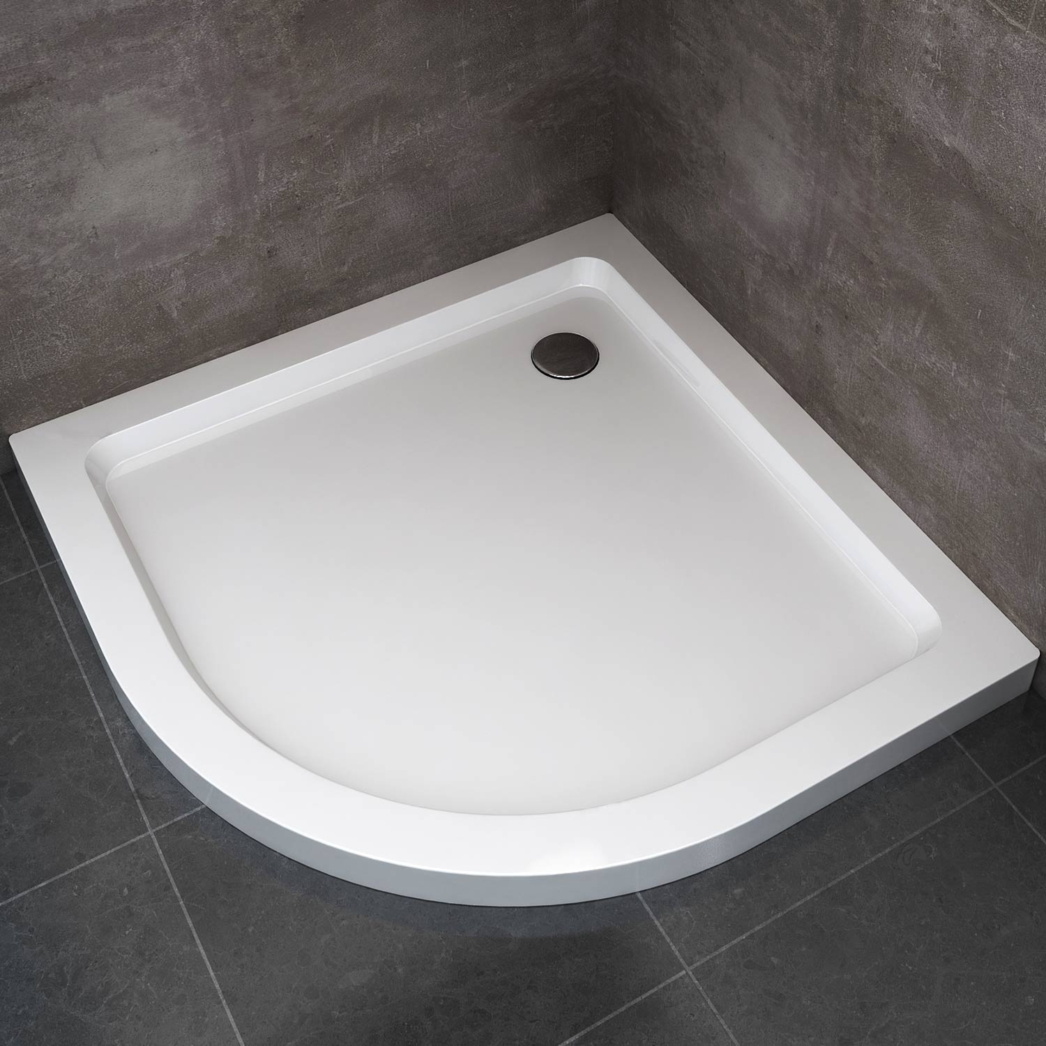 foto del prodotto piatto doccia 90x90x5 cm semicircolare abs mod. selene