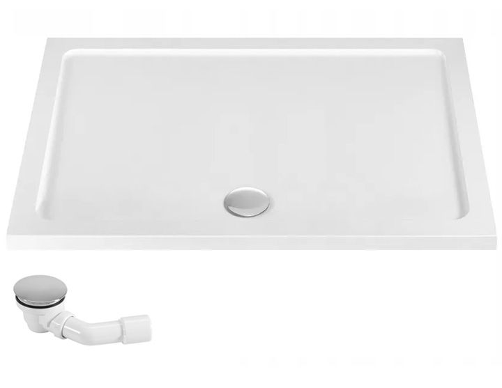 foto del prodotto piatto doccia acrilico rea savoy white 80x100