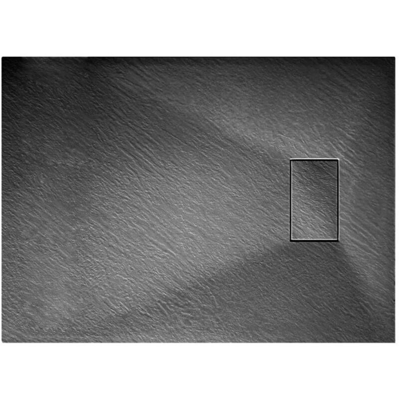 foto del prodotto piatto doccia antracite effetto pietra rettangolare mod. strong 70x170 cm